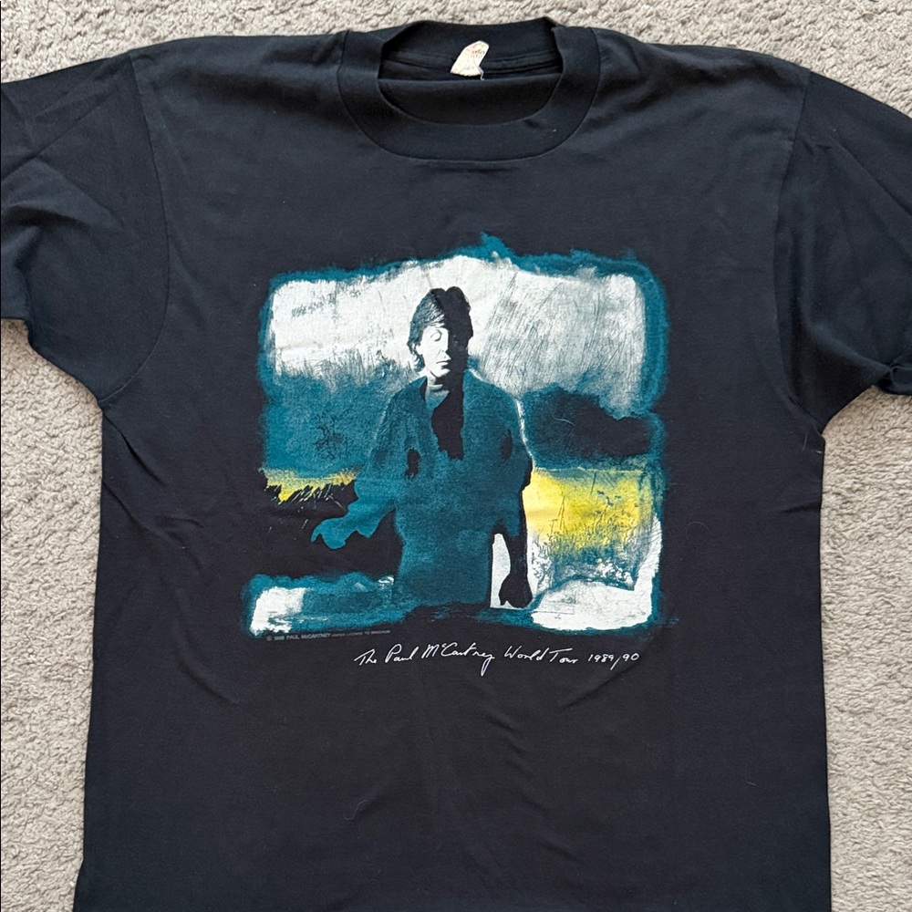 Paul McCartney Vintage 1989/1990 World Tour Shirt - Size Large - Beatles